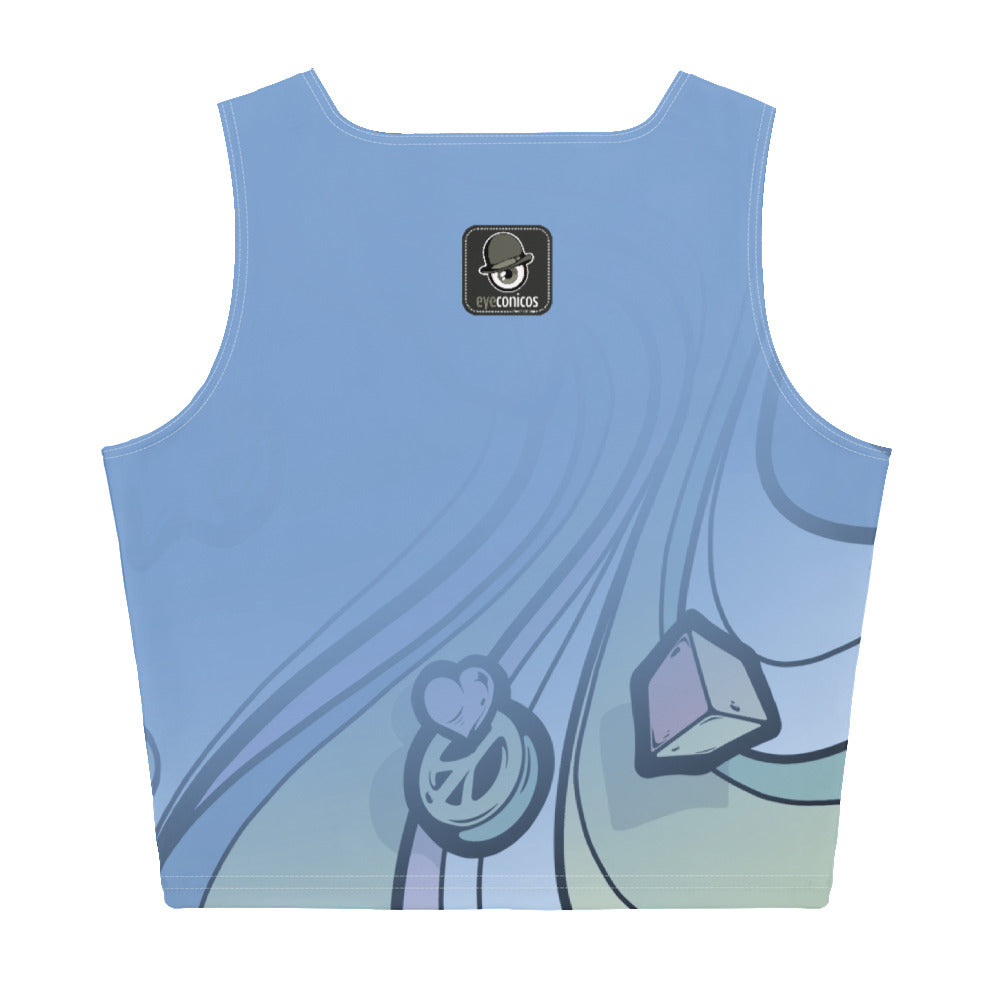 All-Over Print Meyechael Crop Top