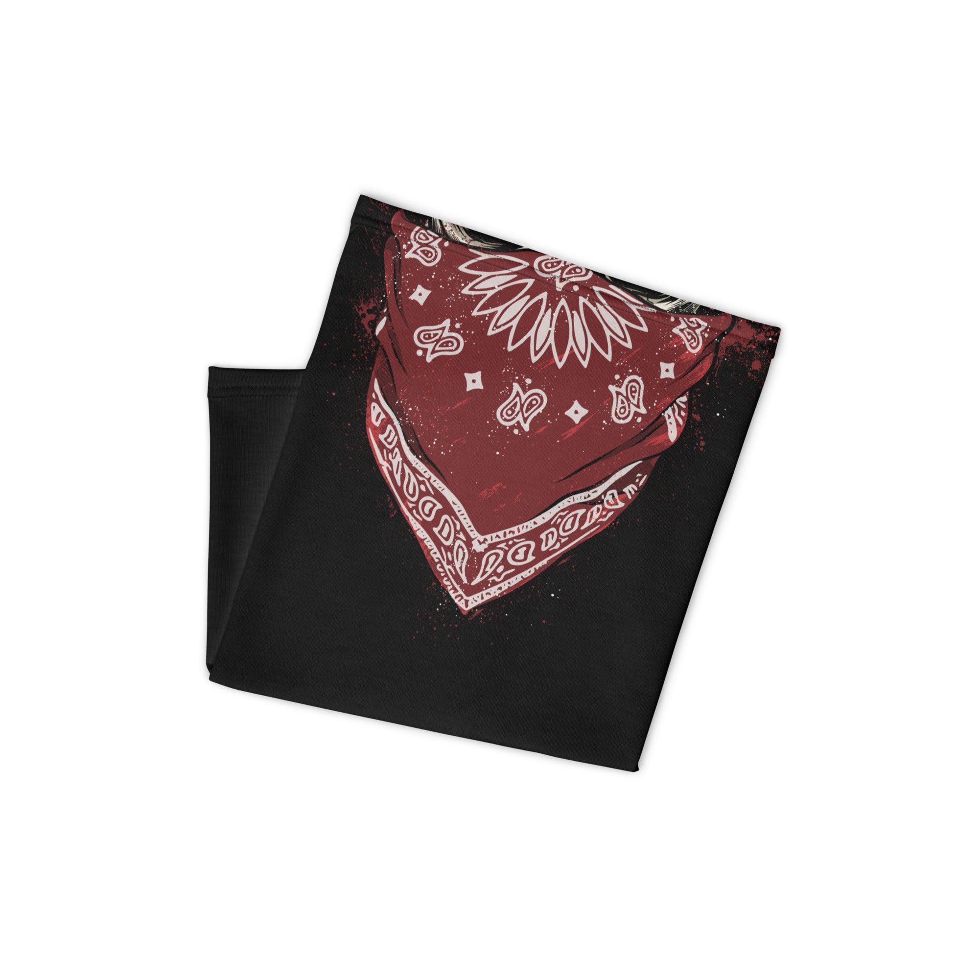 Abstract Design Red Neck Gaiter