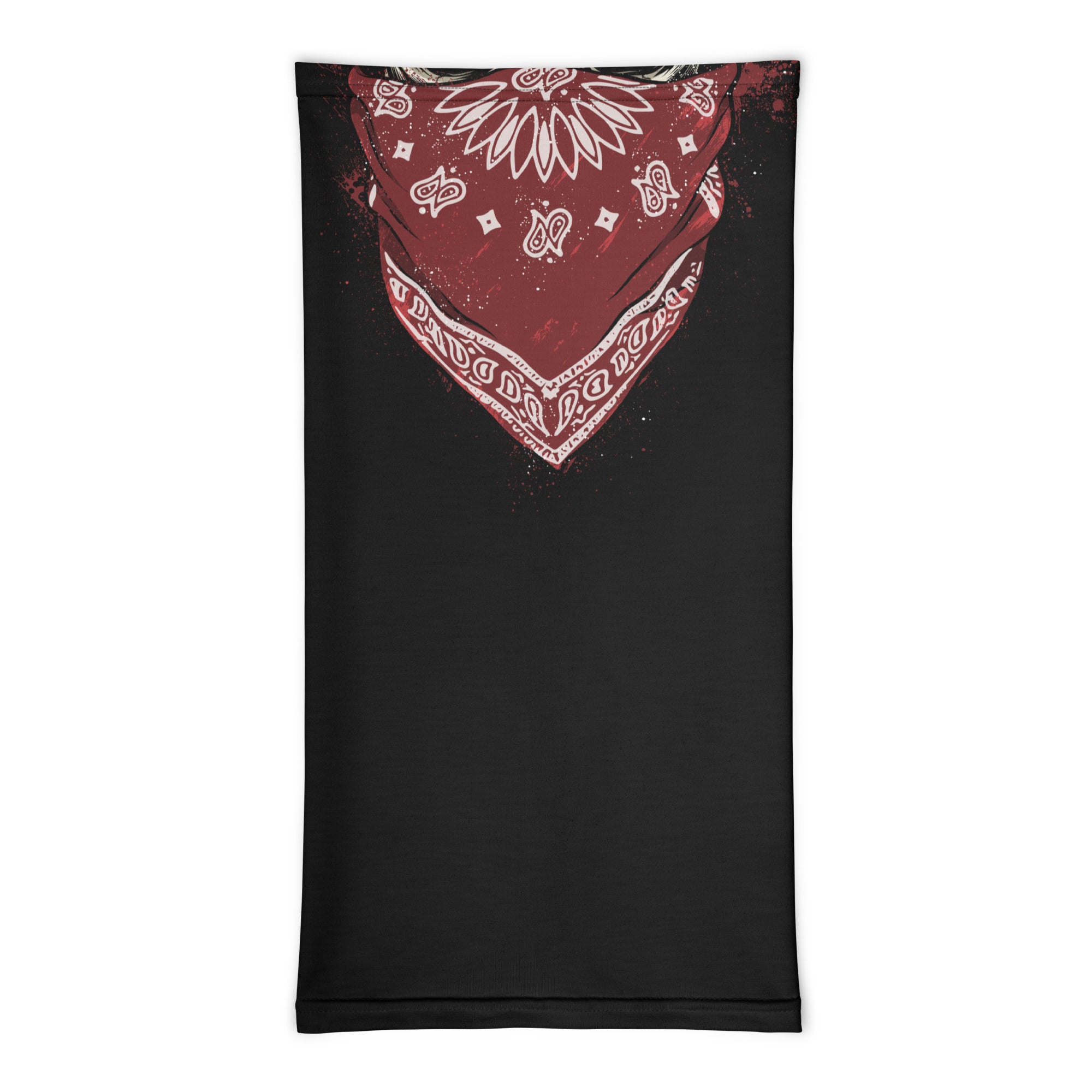 Abstract Design Red Neck Gaiter