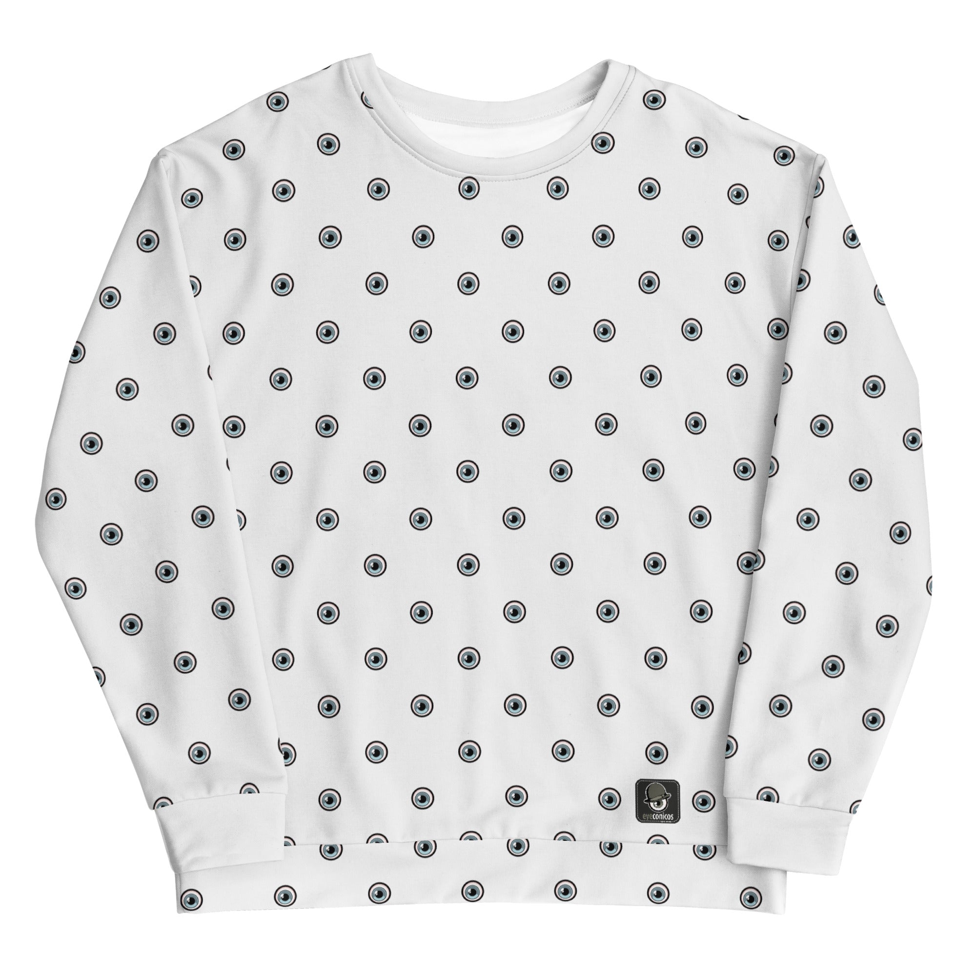 White Eye Print Sweatshirt