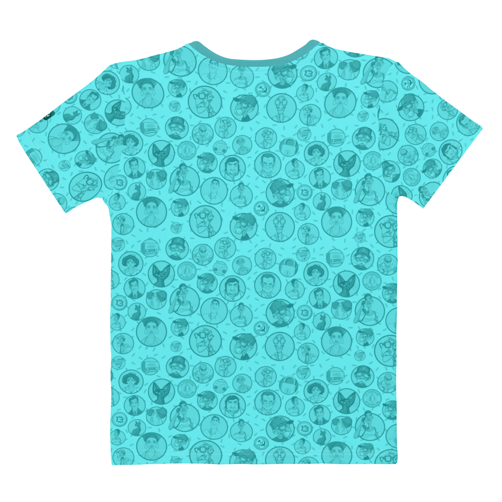 "Los Ecobios" All Over Patterned Women's T-Shirt