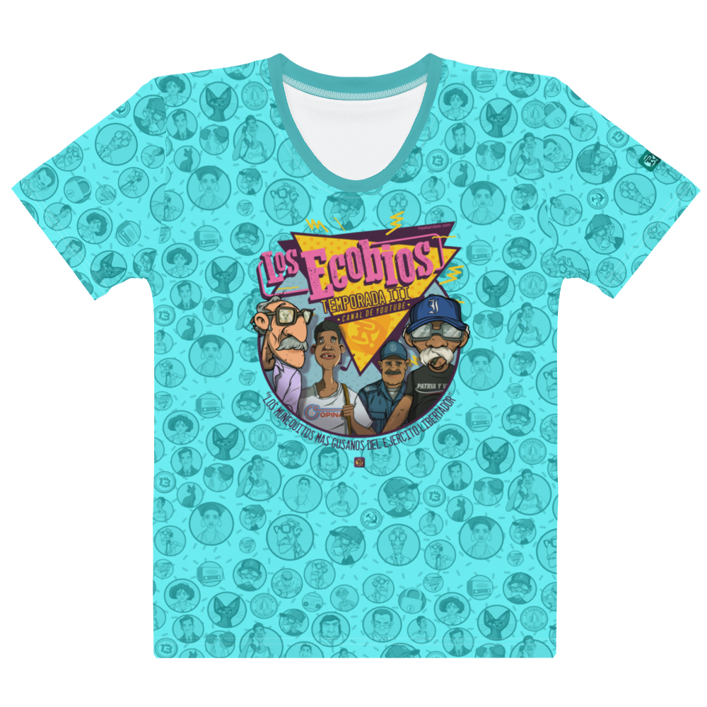 "Los Ecobios" All Over Patterned Women's T-Shirt