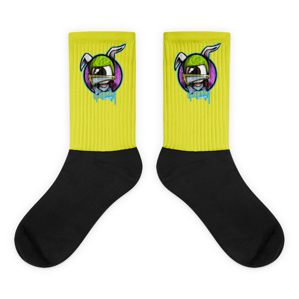 Bad Bunny Cartoon Eye Socks