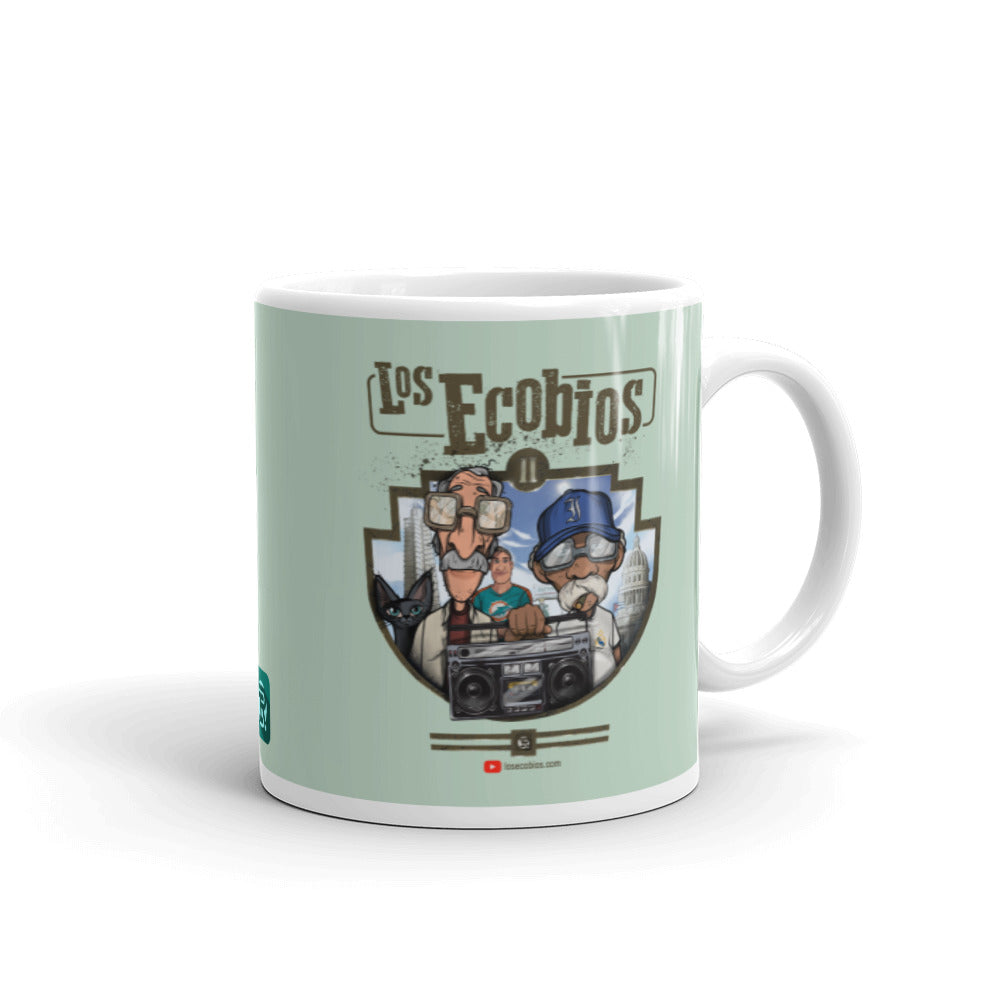 "Los Ecobios" Green Character Mug